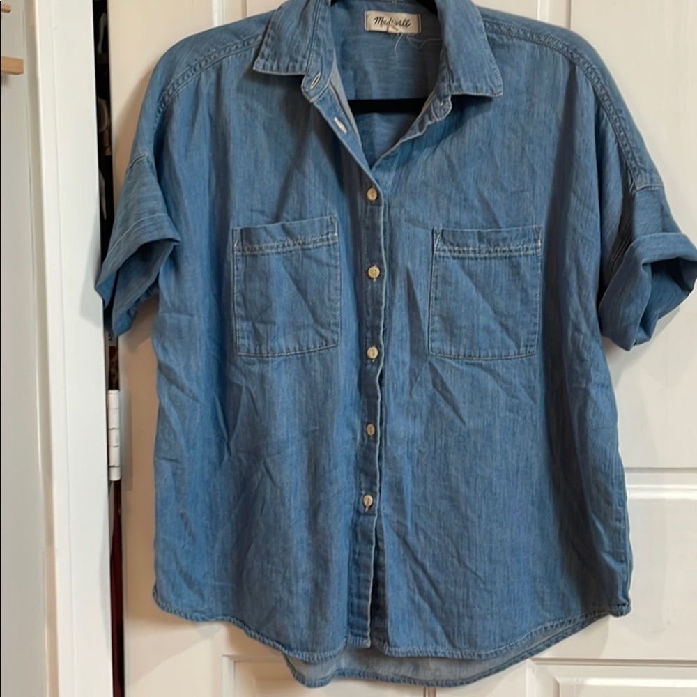 Madewell Denim Short Sleeve Button Up